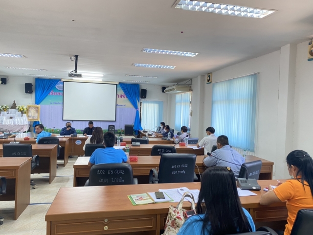 การประชุมคณะกรรมการกองทุนหลักประกันสุขภาพ องค์การบริหารส่วนตำบลบางขัน ครั้งที่ 1 ประจำปี พ.ศ.2565 วั